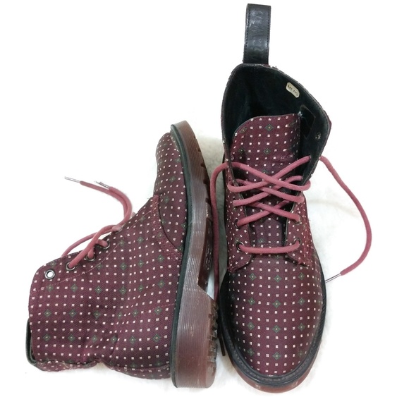 Dr. Martens Other - Dr. Martens Burgundy Printed Boots